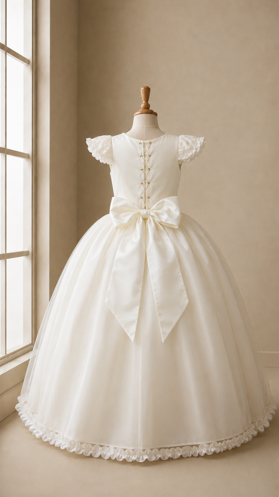 Vestido Comunión Cisne Blanco o Hueso