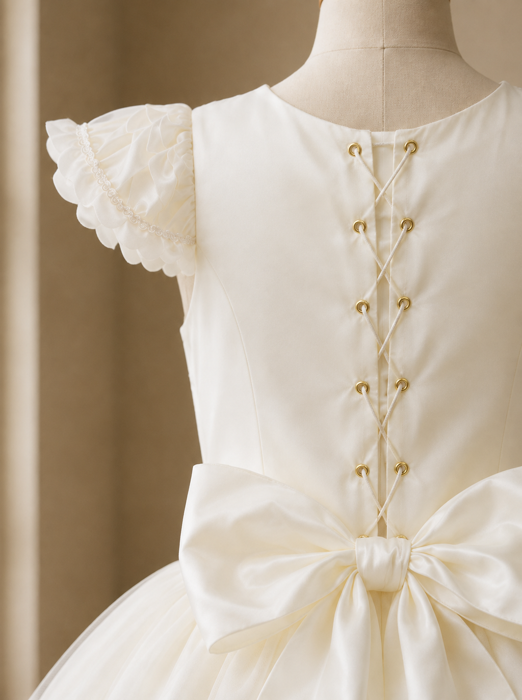 Vestido Comunión Cisne Blanco o Hueso