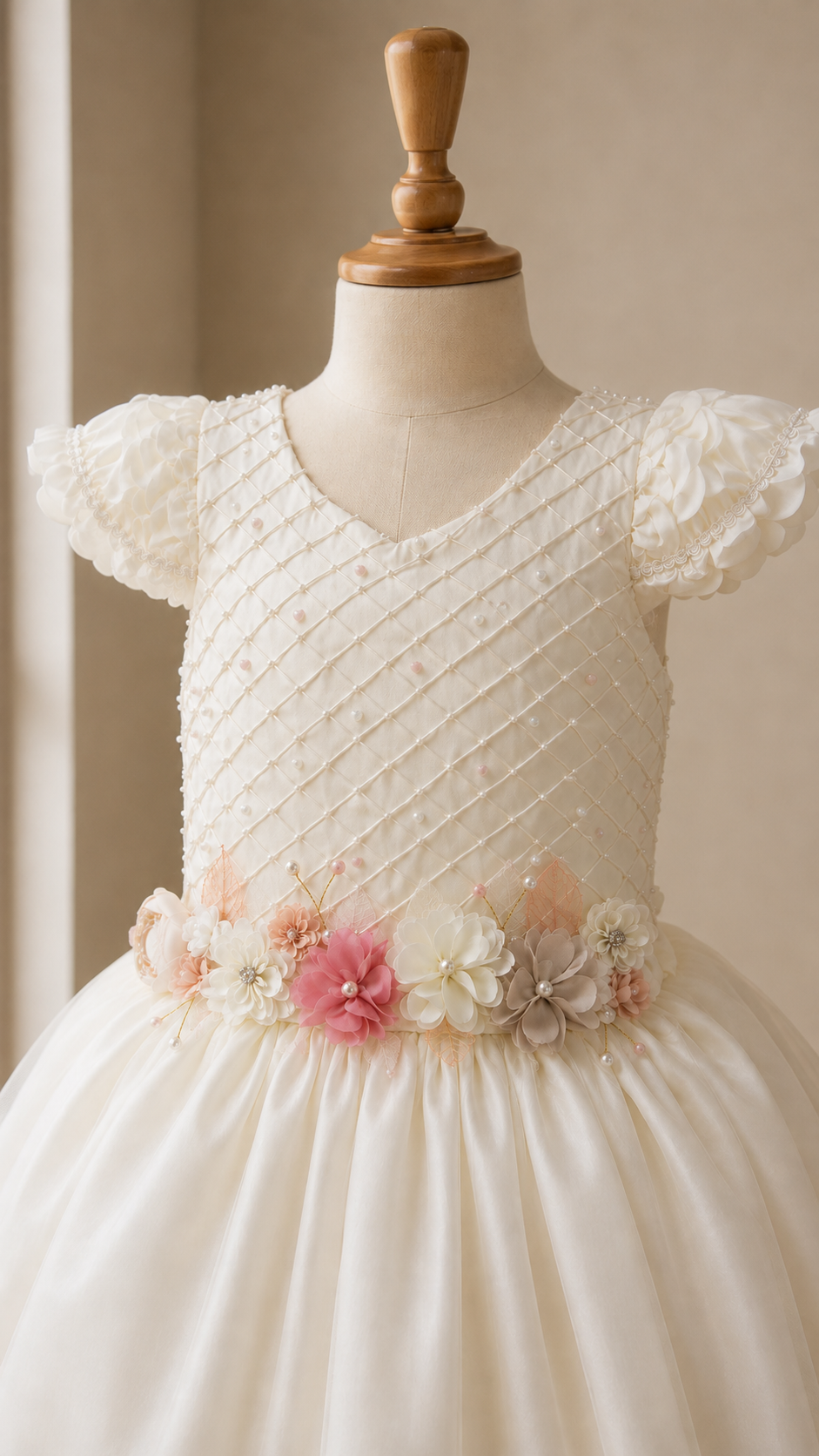 Vestido Comunión Cisne Blanco o Hueso