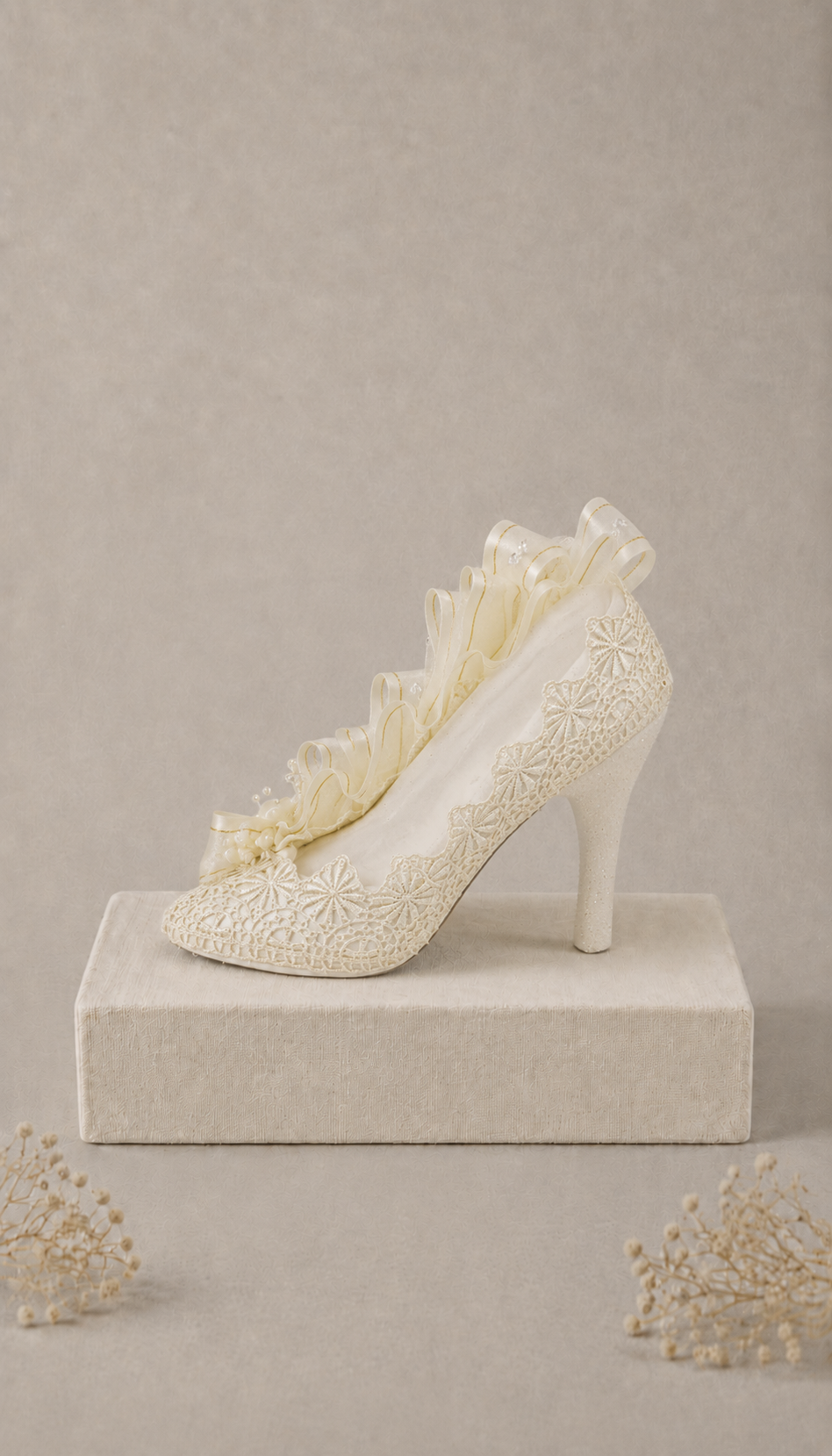 Pedichera Zapatilla Boda Mod 26 - Vista lateral
