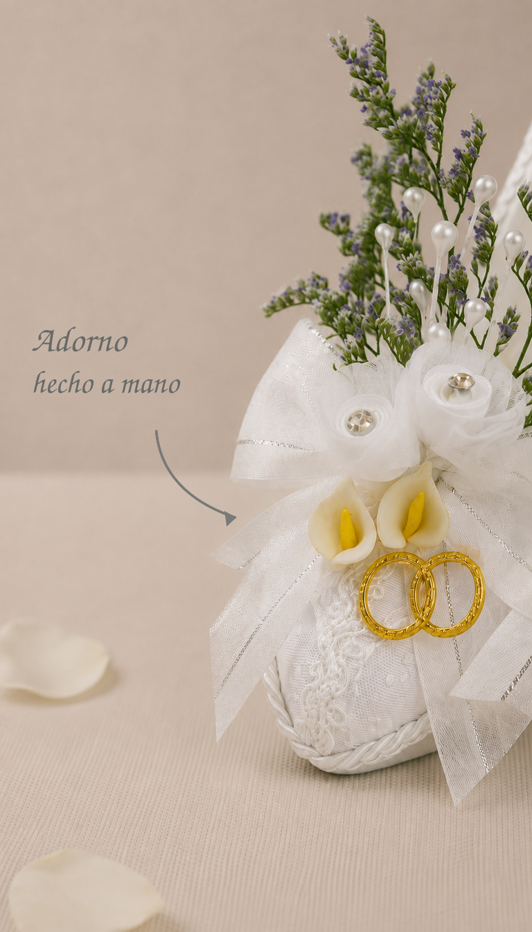 Pedichera Zapatilla Boda Color Blanco o Hueso. Mod 20