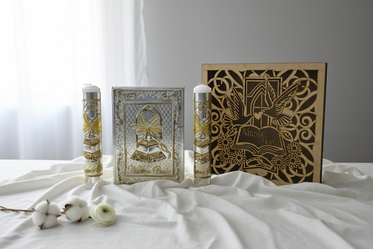 Kit Velación para Boda Dos Campanas