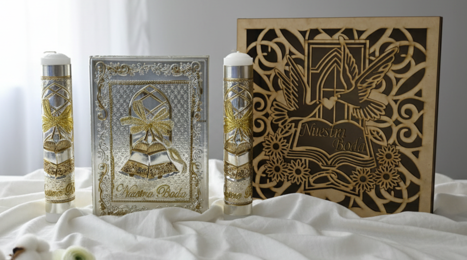 Kit Velación para Boda Dos Campanas
