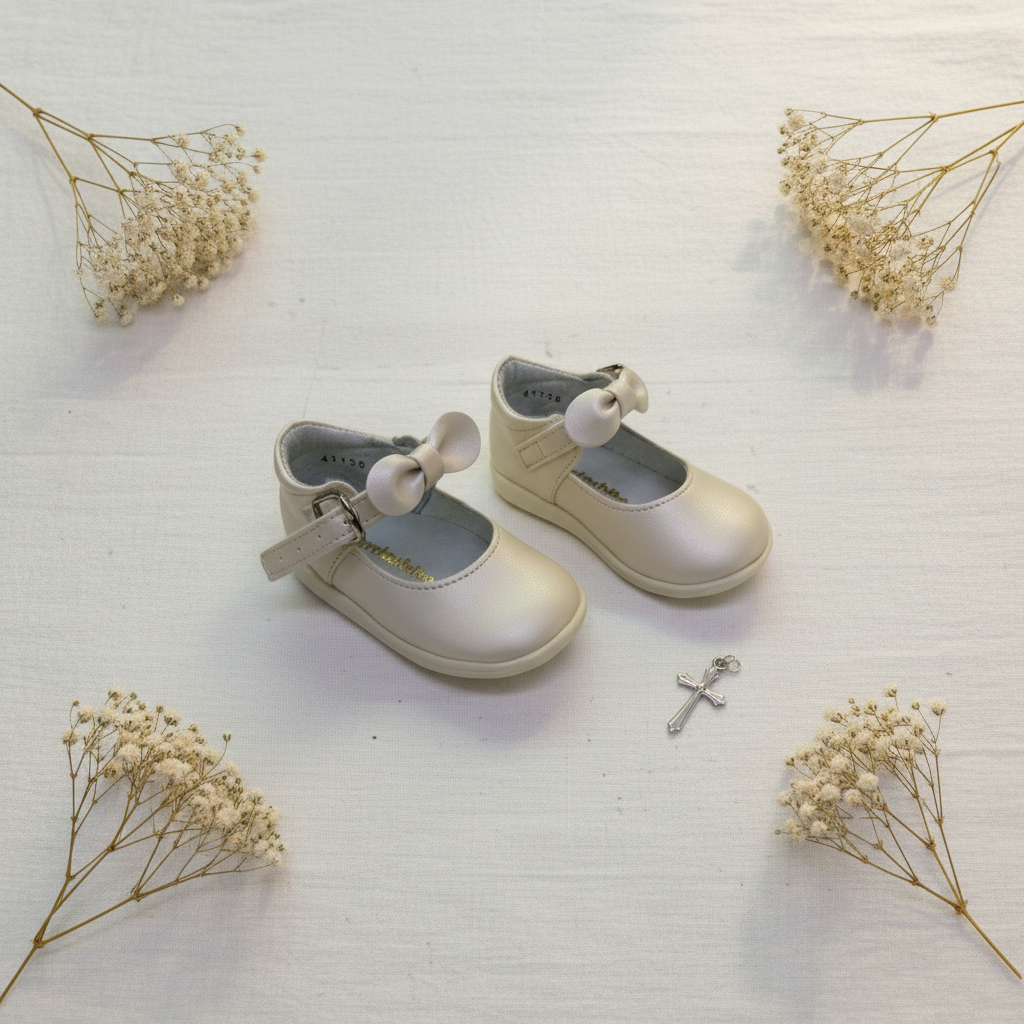 Zapatitos Bautizo Niña Modelo Mary Jane